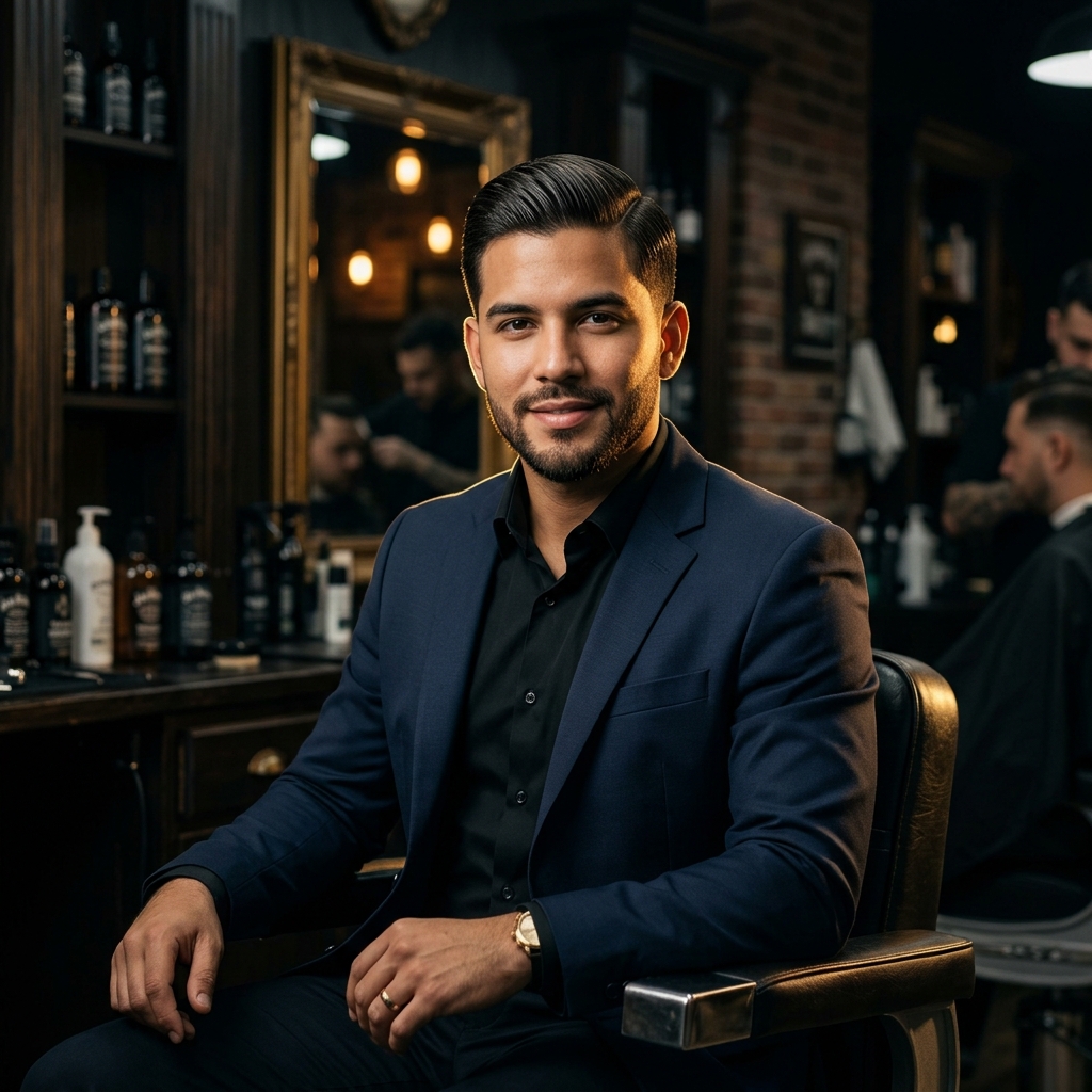 Corte clásico con raya al costado